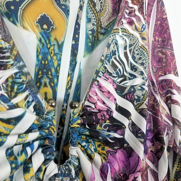 Paisley Rose Blouse Tunic Dress - Picture 4 of 8